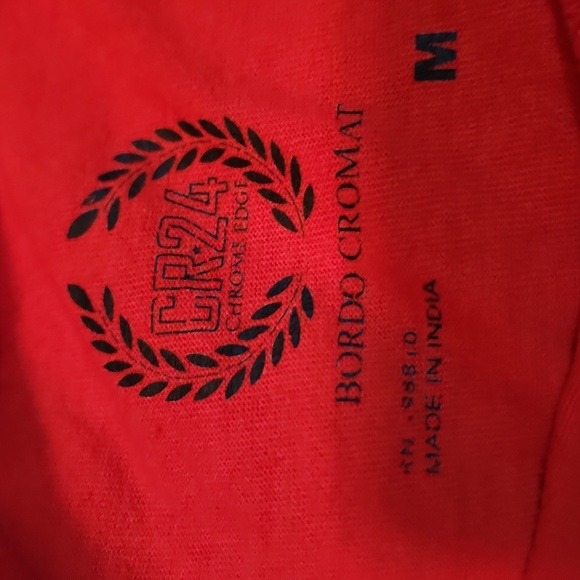 CR 24 Luxury Red Graphic Short Sleeve T-Shirt Size Medium - Picture 2 of 5